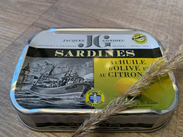 Sardine - Zitrone - Fischdose - Fischkonserve - Bretagne - franzoesische Feinkost